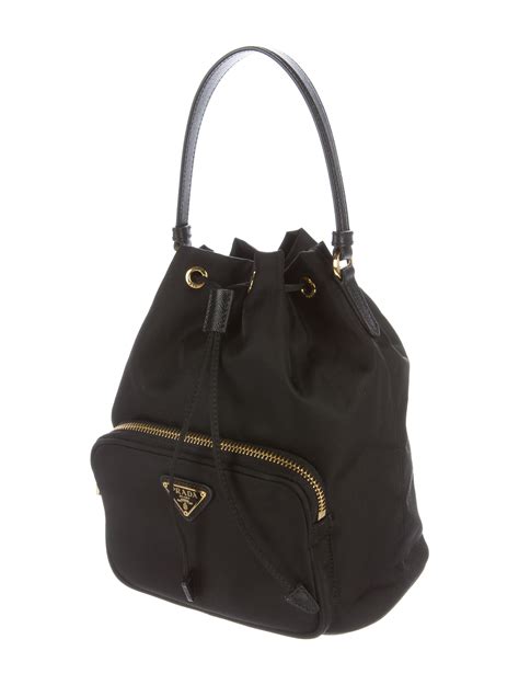 prada mini bucket bag nylon|prada nylon tessuto shoulder bag.